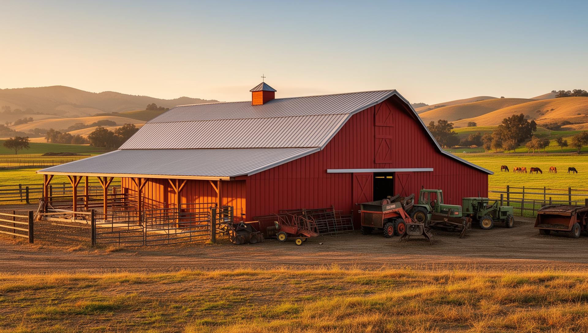 Agriculture building and barn construction by Pressler Properties in Placer and Sacramento County California